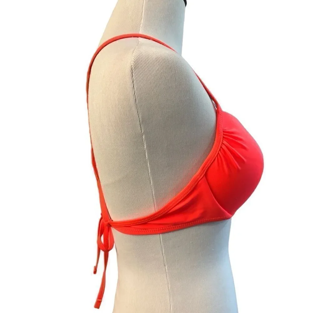 NWOT Hot Water Bright Orange Swim Bra